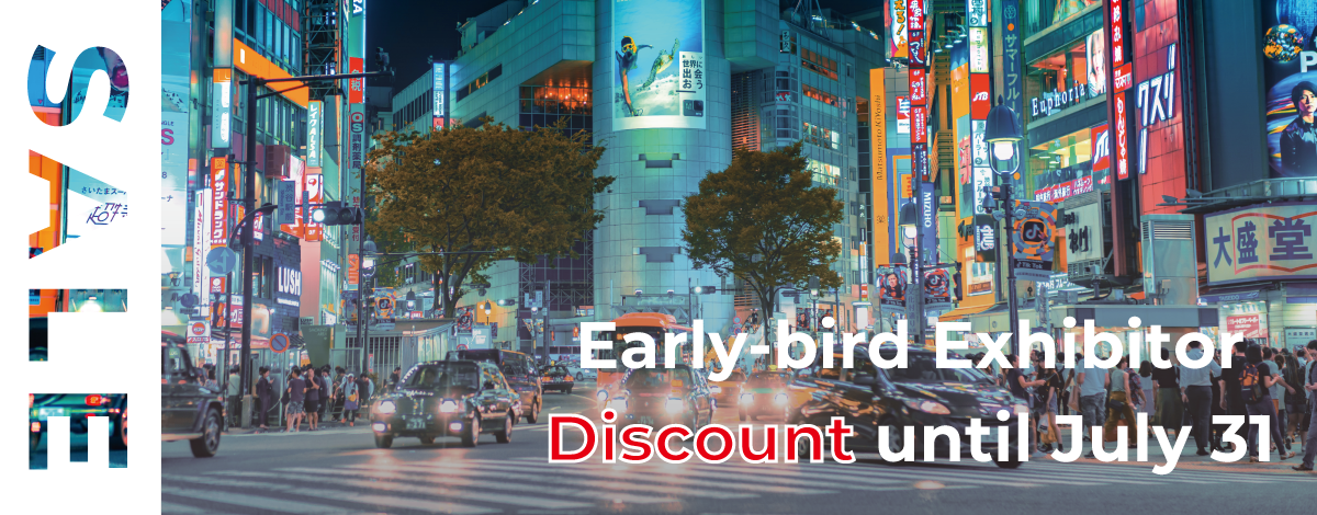 Early-bird exhibitor discount until July 31